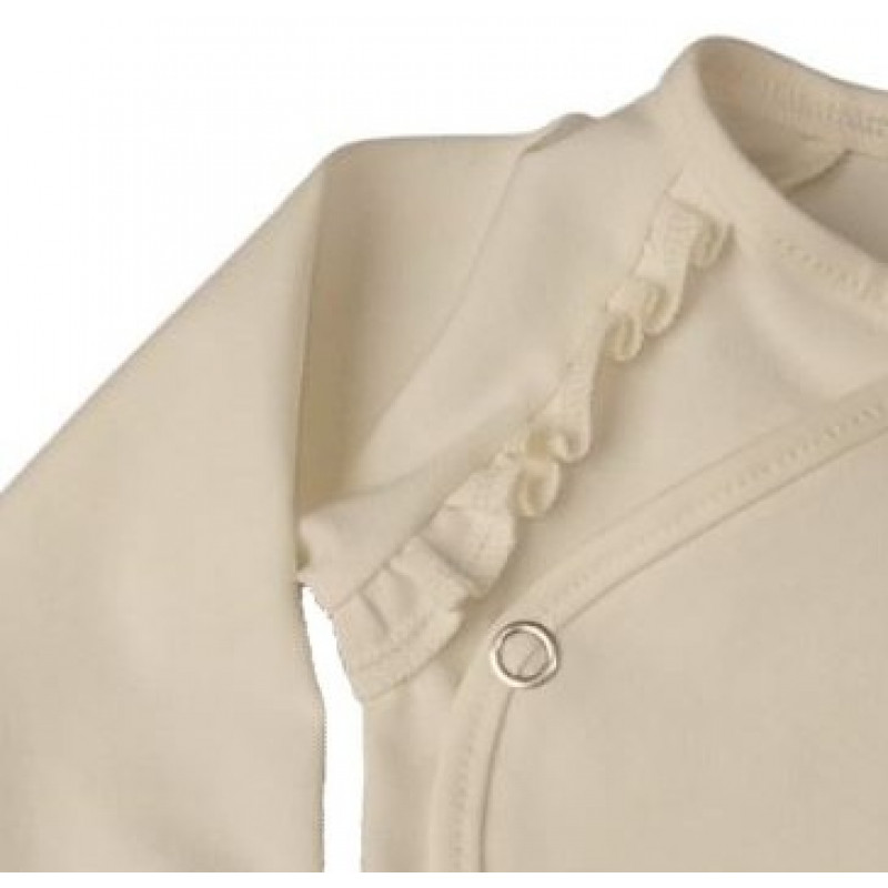 baby overslagrompertje off-white lange mouw