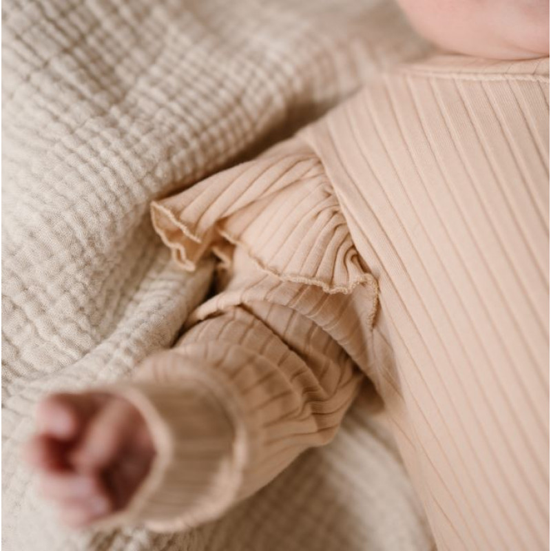 baby boxpakje overslag licht roze brede rib