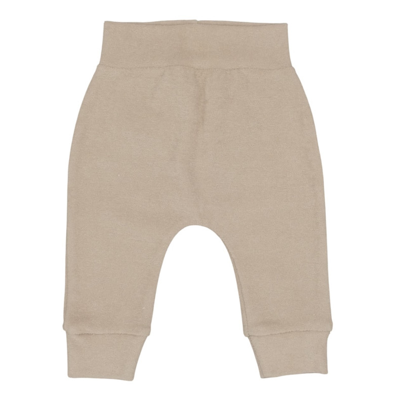 Newborn badstof broekje in een zandkleur