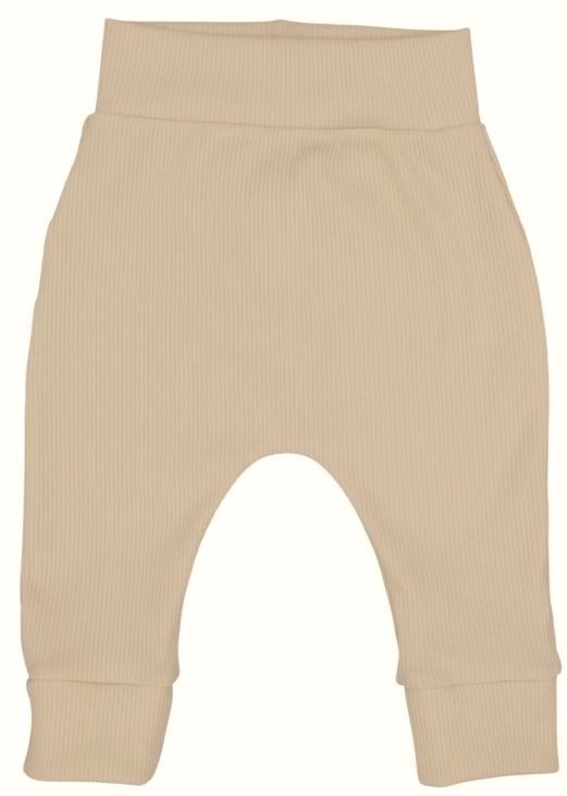 Newborn broekje naturel in een ribstof.