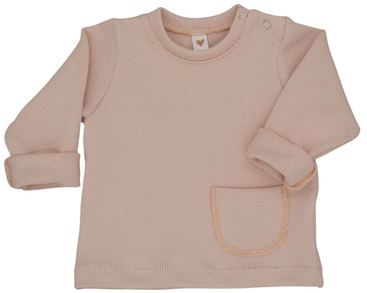 Newborn truitje lichtroze gebreid