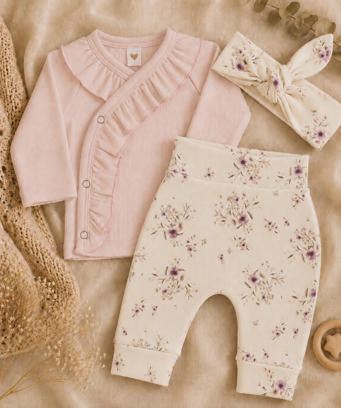 3-delig babysetje - bloesem