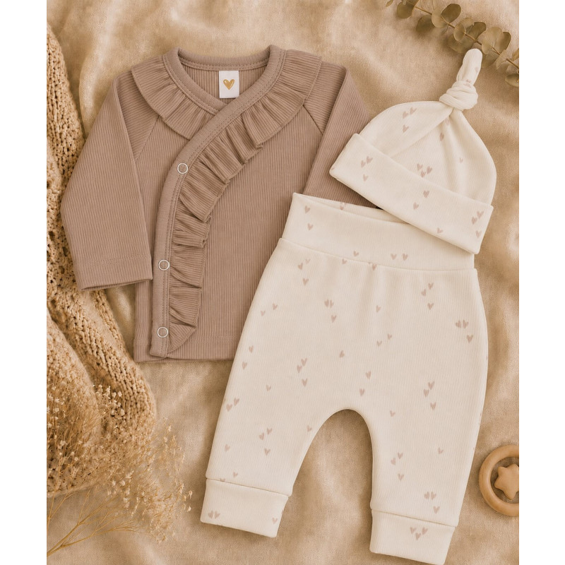 3-delig babysetje - hartjes zand